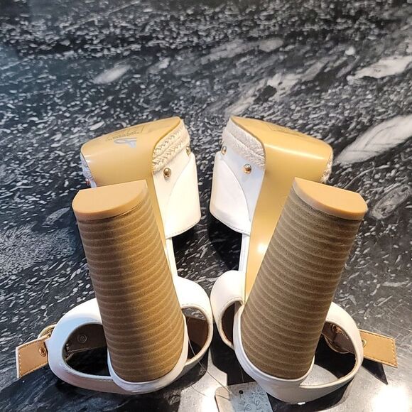 BRAND NEW MUDD CHUNKY PLATFORM ROUND-TOE HEEL STUDDED SANDALS - Picture 12 of 14